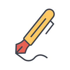 Teacher Pen Vector Icon