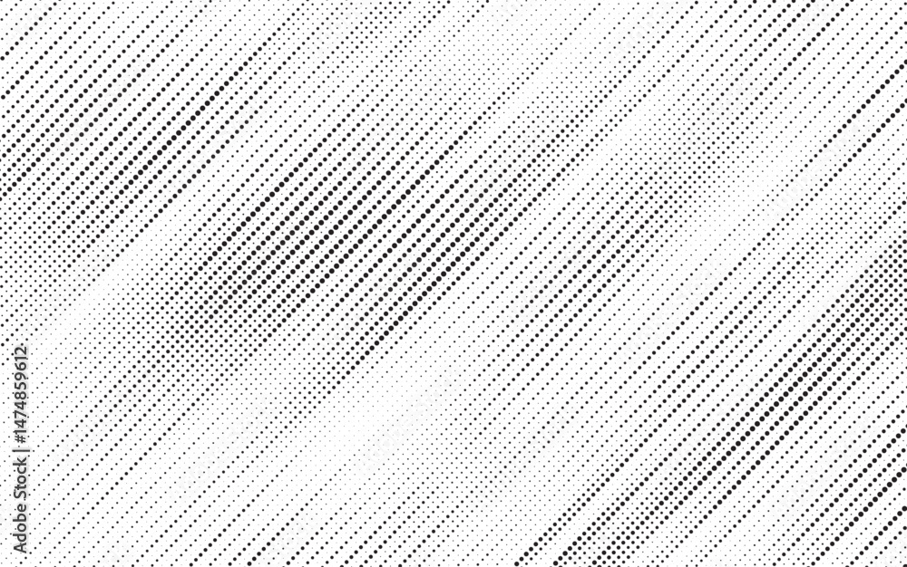 Poster Halftone background vector, abstract backdrop design with two tone pattern and copy space for edit your content