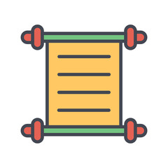 Manuscript Vector Icon