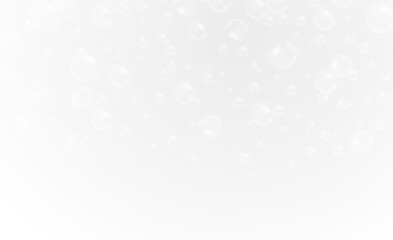 png realistic soda background with isolated round water sparkle white light black underwater abstract blister three-dimensional illustration wet texture clean soap dive fizz

