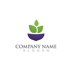  green leaf ecology nature logo element vector image