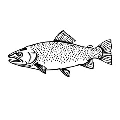 Happy Fish with Bubbles