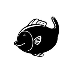 Minimalist Fish Line Art