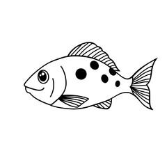 Spotted Fish Vector Art