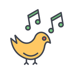 Birdsong Vector Icon