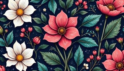 Intricate line art floral pattern, ideal for elegant flyers , luxury, geometric, minimal