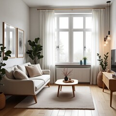 Skandinavia living room interior