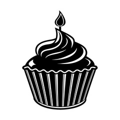 vector illustration of cupcakes vector art