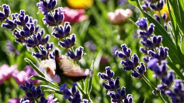 Delicate Spring Blossoms with Butterflies and Dew Relaxing Garden Footage