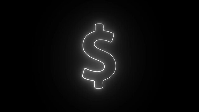 doller mark symbol icon animation video