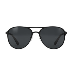 Black Aviator Sunglasses: Oval Frames, UV Protection