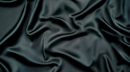 Obraz premium Dark Elegance: Abstract Texture of Deep Emerald Silk