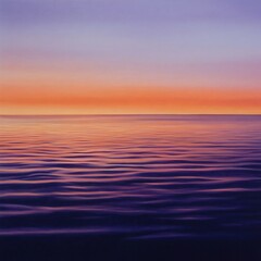 Sunset over tranquil water