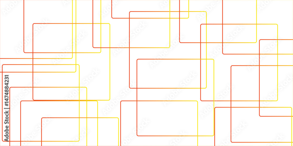 Poster abstract colorful geometric pattern square and random lines. glowing futuristic technology geometric