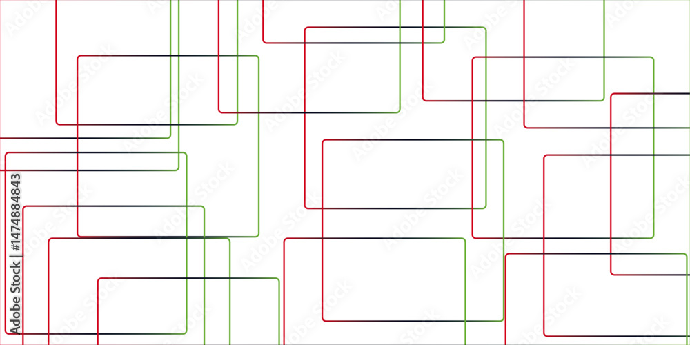 Aufkleber abstract colorful geometric pattern square and random lines. glowing futuristic technology geometric