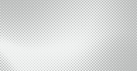 Subtle Silver Circle Gradient Background for Modern Designs, Soft Light Halftone Pattern Vector, Geometric Circular Graphic Design with Smooth Transitions, Abstract Template