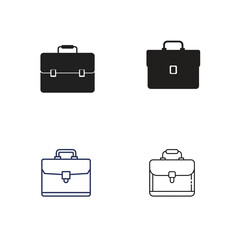 vector illustration of a briefcase