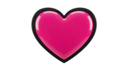 Isolated Pink Heart Symbol