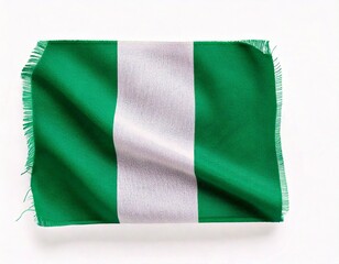 Obraz premium Nigeria national flag white background 