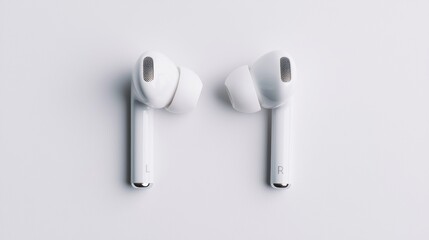 Wireless earbuds unleashed innovative technology modern workspace product showcase minimalist aesthetic close-up view sound quality revolution