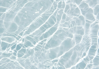 Obraz premium Crystal Clear Water Texture Background Aqua Serenity Refreshing Clean Blue Liquid Ripple Surface