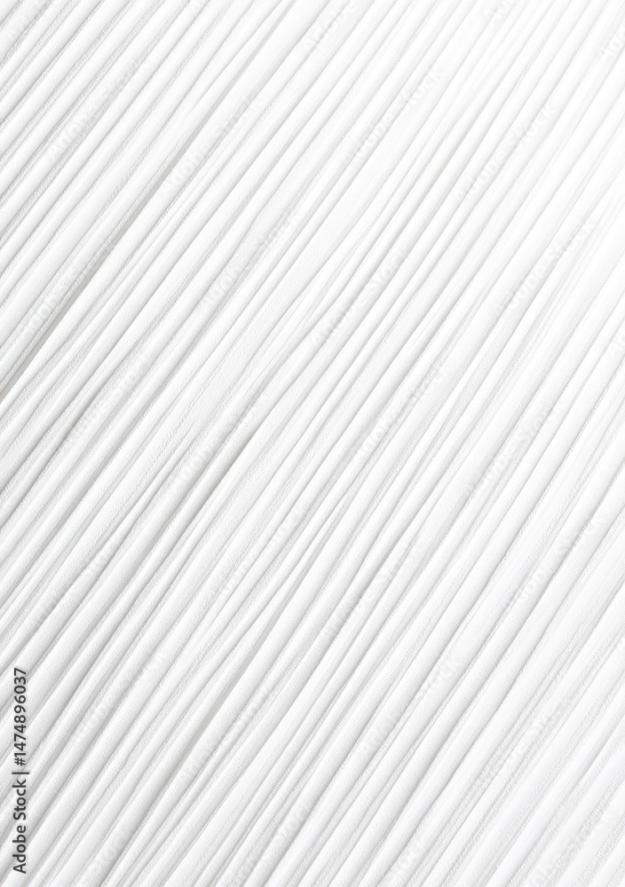 Poster close-up of many parallel, slightly diagonal white lines. soft, smooth texture