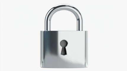 Naklejka premium Secure Padlock: A Symbol of Protection and Privacy