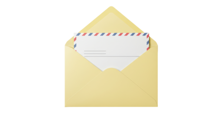 Isolated Mail Envelope