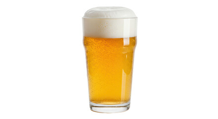 Isolated Pint of Beer with Foam