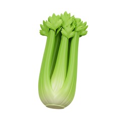 3D Green Celery Stalks