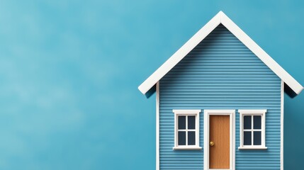 Building a dream home blue house design modern aesthetic indoor and outdoor elements tranquil environment creative perspective