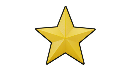 Obraz premium Isolated Golden Star