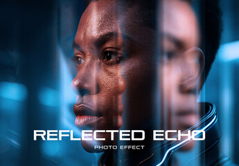 Reflected Image Effect Mockup