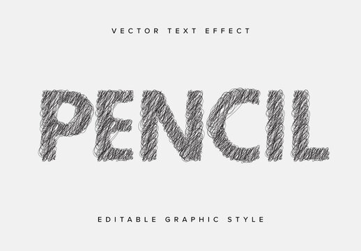 Scribble Text Effect Mockup