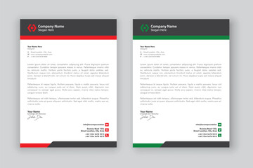business corporate letterhead design template	