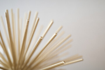 Selected focus Modern Luxury Starburst Metal Aluminum Rods in Gold