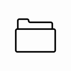File folder document storage icon vector sign