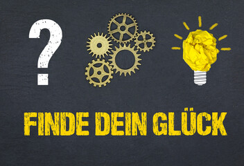 Obraz premium Finde dein Glück 
