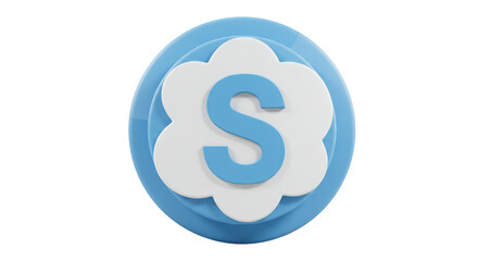 Isolated Skype Logo