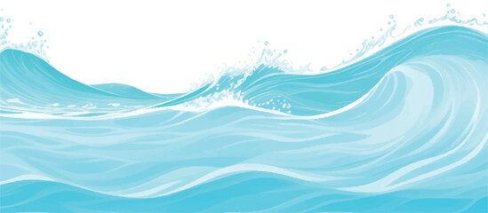 Tranquil watercolor sea texture featuring light blue and green hues. Hand-painted abstract art perfect for backgrounds, invitations, and creative projects.
