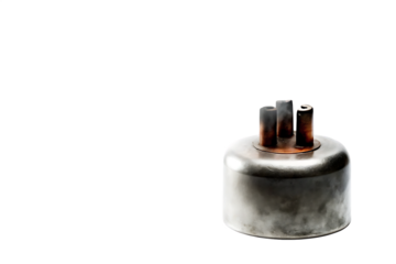 A superconductor in nitrogen smoke isolated on white background PNG