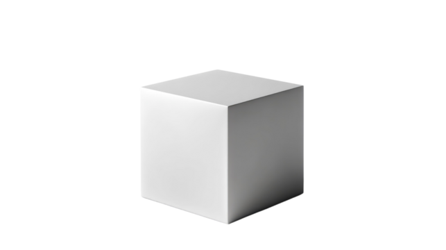 White Cube Product Display: A simple, elegant white cube provides a minimalist backdrop for product photography, allowing your items to shine.