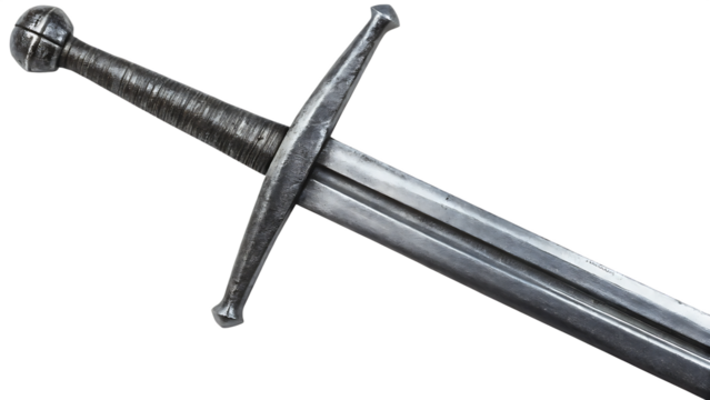 A sword crossing clash  isolated on white background PNG