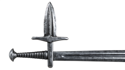 A sword crossing clash  isolated on white background PNG