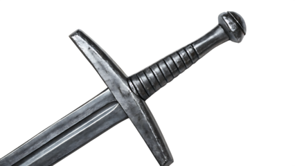 A sword crossing clash  isolated on white background PNG