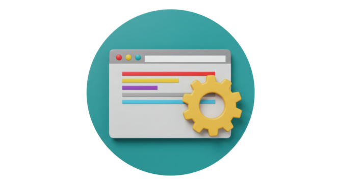 Isolated Website Settings Icon