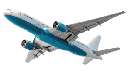 Soaring Skyward: A modern jet airliner ascends gracefully, its sleek design and powerful engines promising a swift and seamless journey.