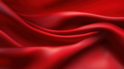 Obraz premium Crimson Silk Drapery: A Study in Red