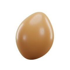 Oval-shaped brown fruit illustration