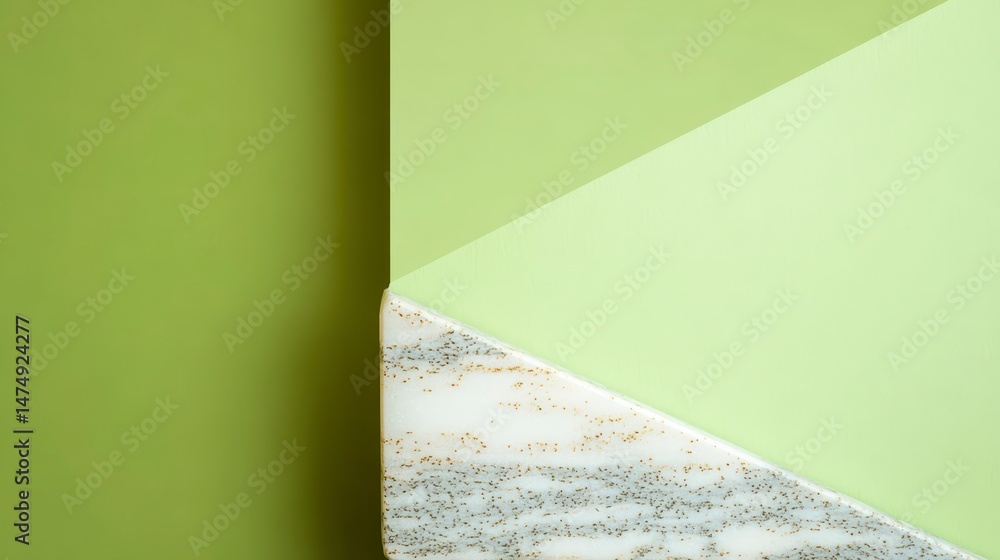 Poster abstract green and marble background minimalist design texture copy space